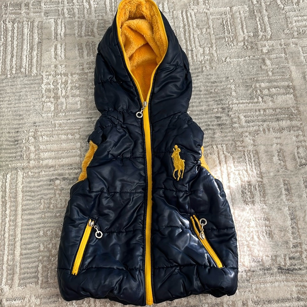 Fleece lines puffer vest